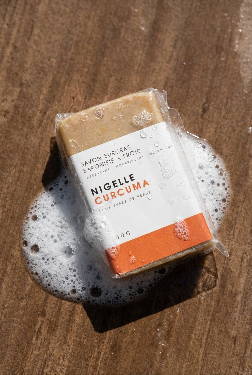 Savon saponifié à froid | Curcuma & Nigelle