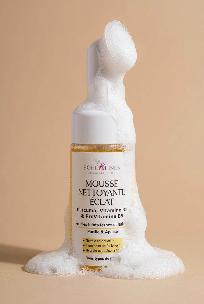 Mousse nettoyante | Curcuma & Vitamines B